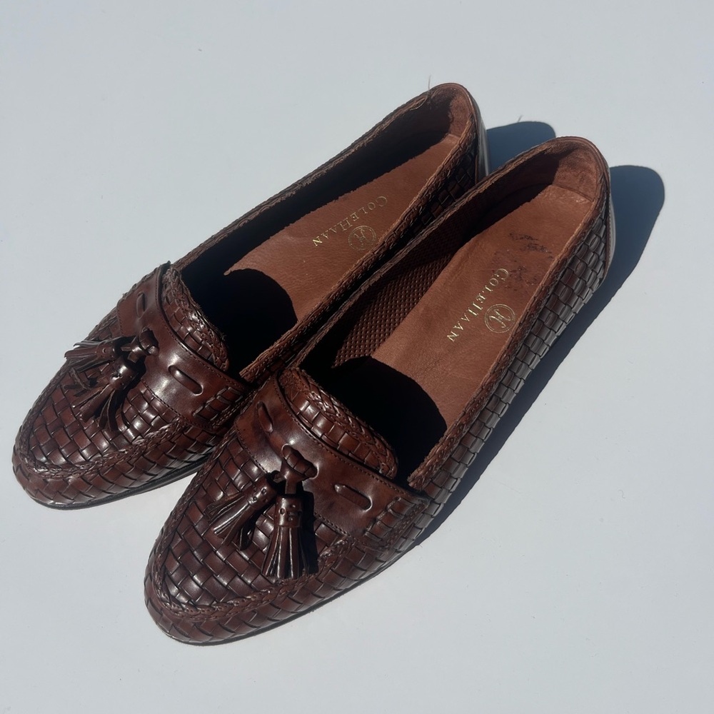 Cole Haan Women's Woven Leather Tassle Loafer